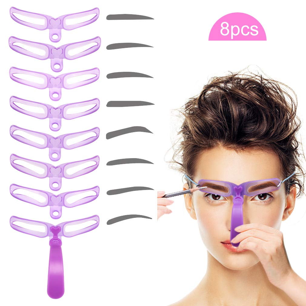 Eyebrow Stencils, Eyebrow Template, 8 Styles Reusable Eyebrow Stencil - Image 1