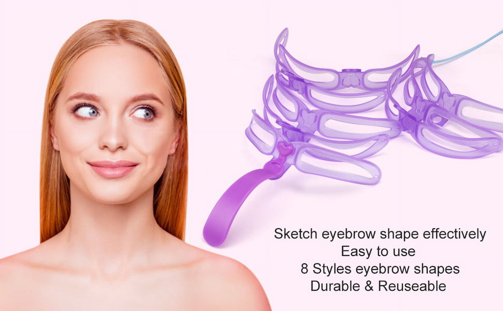 Eyebrow Stencils, Eyebrow Template, 8 Styles Reusable Eyebrow Stencil - Image 6