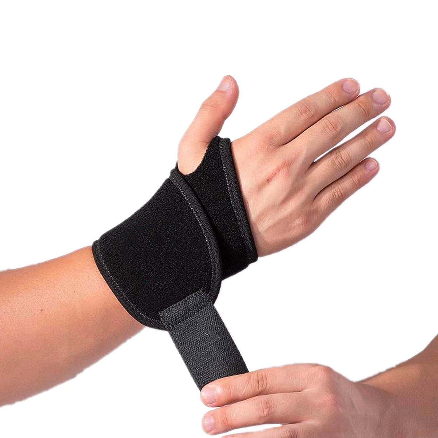 2 Pack Adjustable Sport Wrist Brace, Wrist Support, Wrist Wrap, Wrist Strap - Image 1