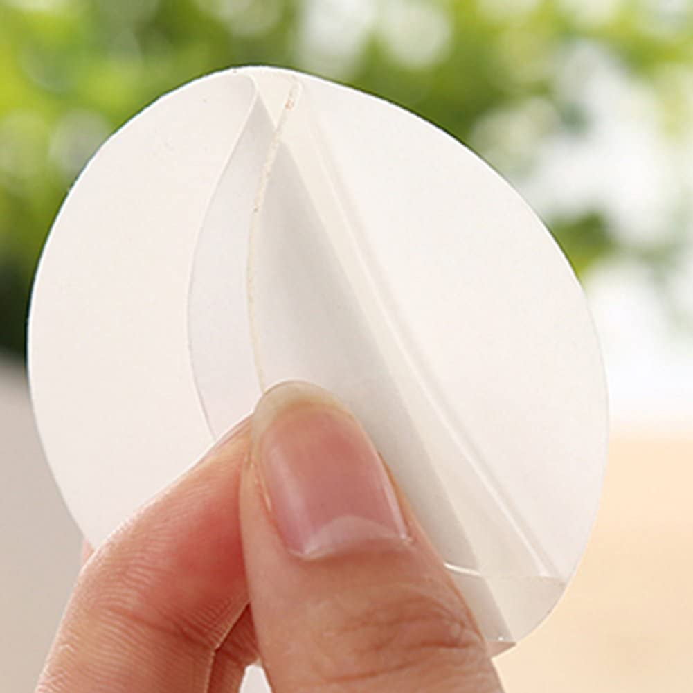 10Pcs Double-Sided Adhesive Stickers, Round Clear, Waterproof Silicone Fixing Adhesives, Suction Cup Auxiliary - Image 2