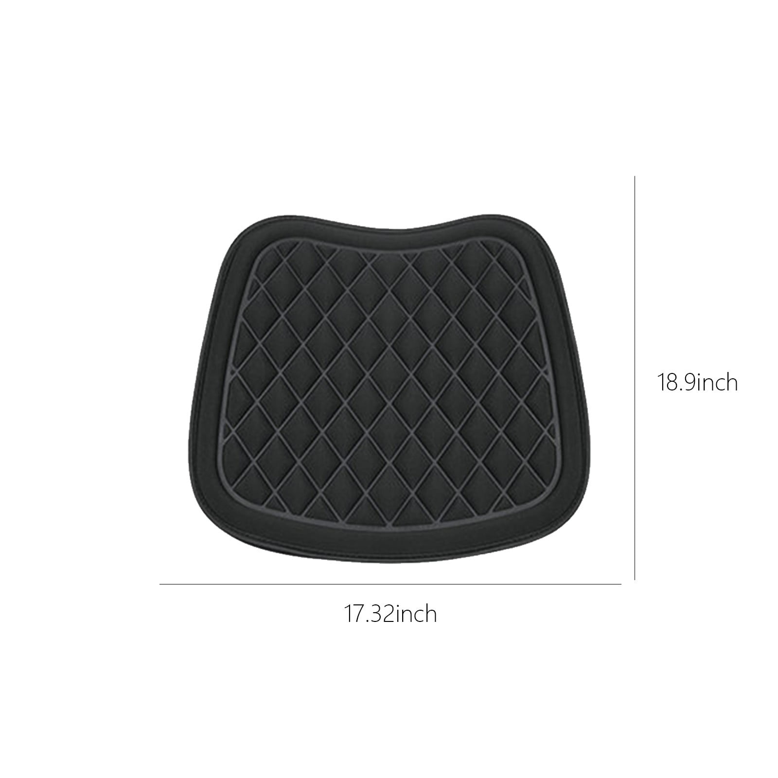 Car Seat Cushion, Driver Seat Cushion with Comfort Memory Foam & Non-Slip Rubber Bottom, Car Seat Pad Works with 95% of Vehicles and Office Chair or Home 17.3