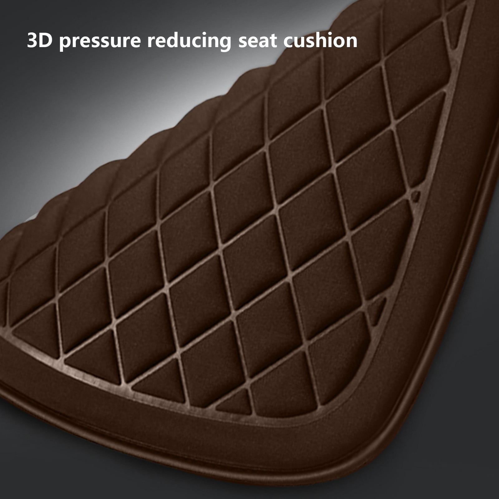 Car Seat Cushion, Driver Seat Cushion with Comfort Memory Foam & Non-Slip Rubber Bottom, Car Seat Pad Works with 95% of Vehicles and Office Chair or Home 44x48cm/17.32x18.9 inches Gray - Image 4
