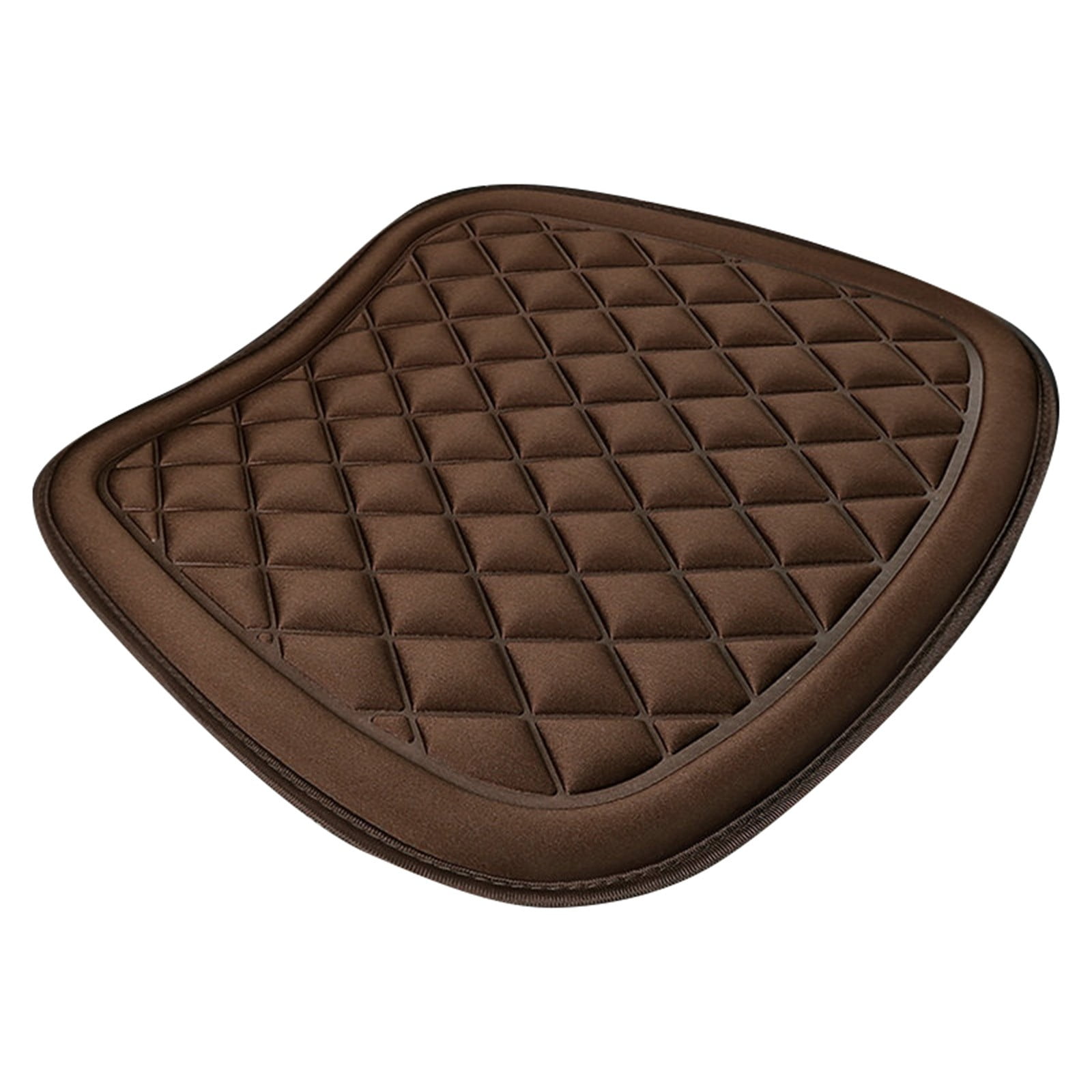Car Seat Cushion, Driver Seat Cushion with Comfort Memory Foam & Non-Slip Rubber Bottom, Car Seat Pad Works with 95% of Vehicles and Office Chair or Home 44x48cm/17.32x18.9 inches Wine - Image 1
