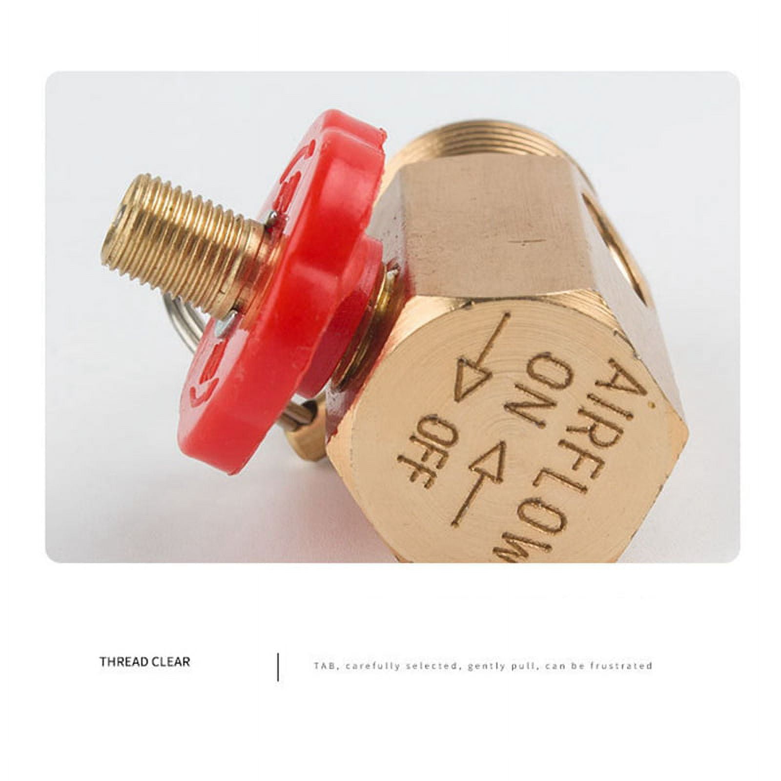 Air Tank Repair Kit W/Safety Valve, Pressure Gauge and 4 Feet Hose Assembly for Portable Carry - Image 2