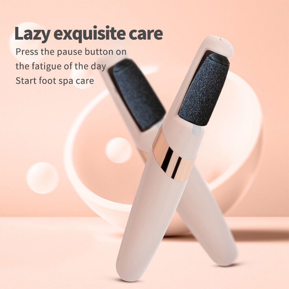 Electric Foot Callus Remover, Rechargeable Electronic Foot File, Waterproof Foot Scrubber File Pedicure Kit, Professional Pedicure Tools Feet Care for Dead Skin Women Men Pink - Image 2