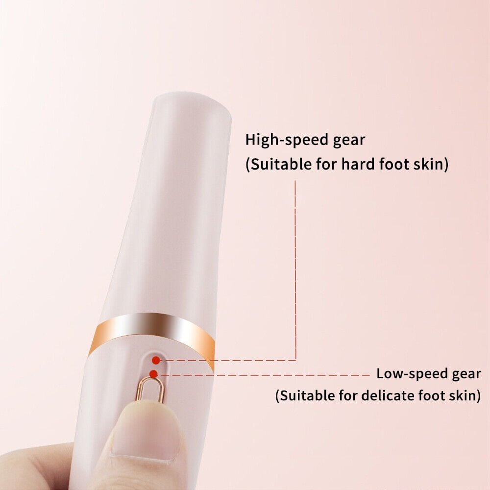Electric Foot Callus Remover, Rechargeable Electronic Foot File, Waterproof Foot Scrubber File Pedicure Kit, Professional Pedicure Tools Feet Care for Dead Skin Women Men Pink - Image 3
