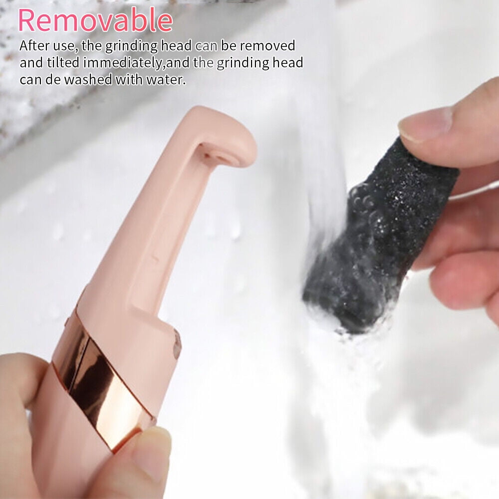 Electric Foot Callus Remover, Rechargeable Electronic Foot File, Waterproof Foot Scrubber File Pedicure Kit, Professional Pedicure Tools Feet Care for Dead Skin Women Men Pink - Image 7