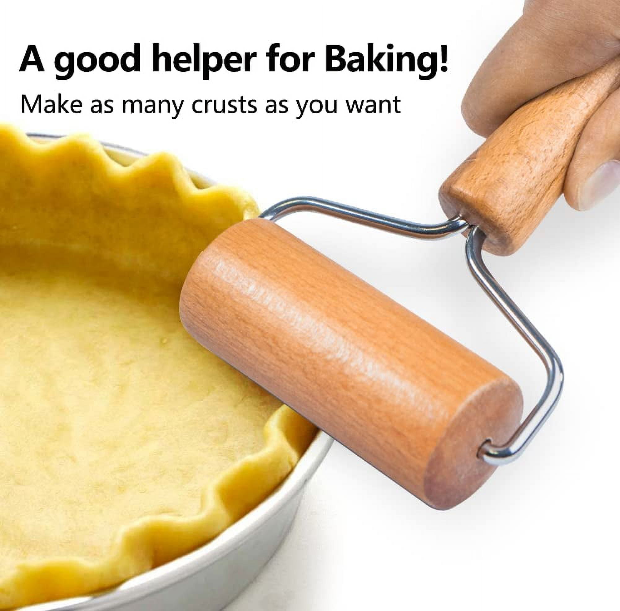 Dockapa Wooden Rolling Pin Small 9.5cm Non-stick Dough Roller - Image 2
