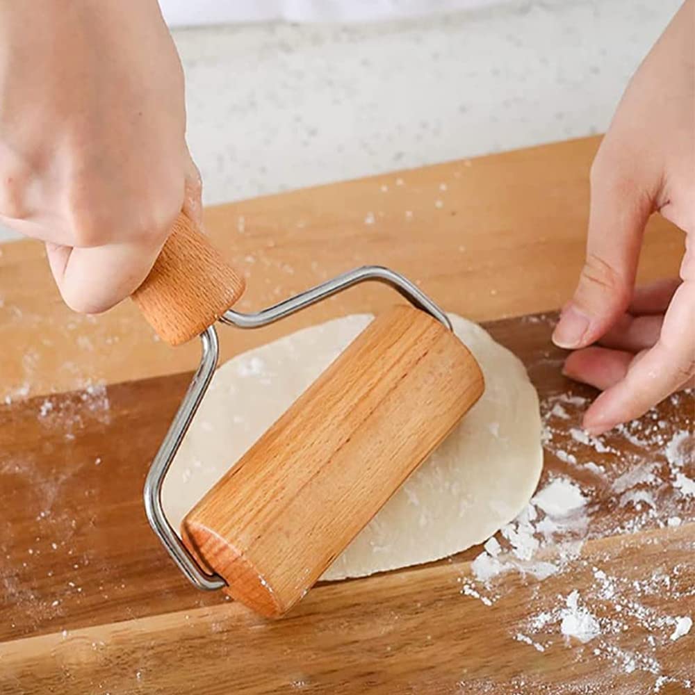 Dockapa Wooden Rolling Pin Small 9.5cm Non-stick Dough Roller - Image 3
