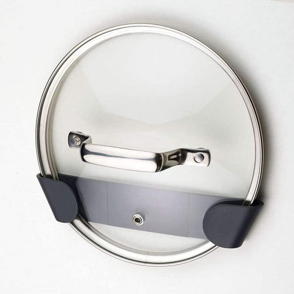 Pan Lid Holder, Pot Lid Organizer for Cabinet Door, Pan Pot Cover Holder for Kitchen, Set of 4 - Image 3