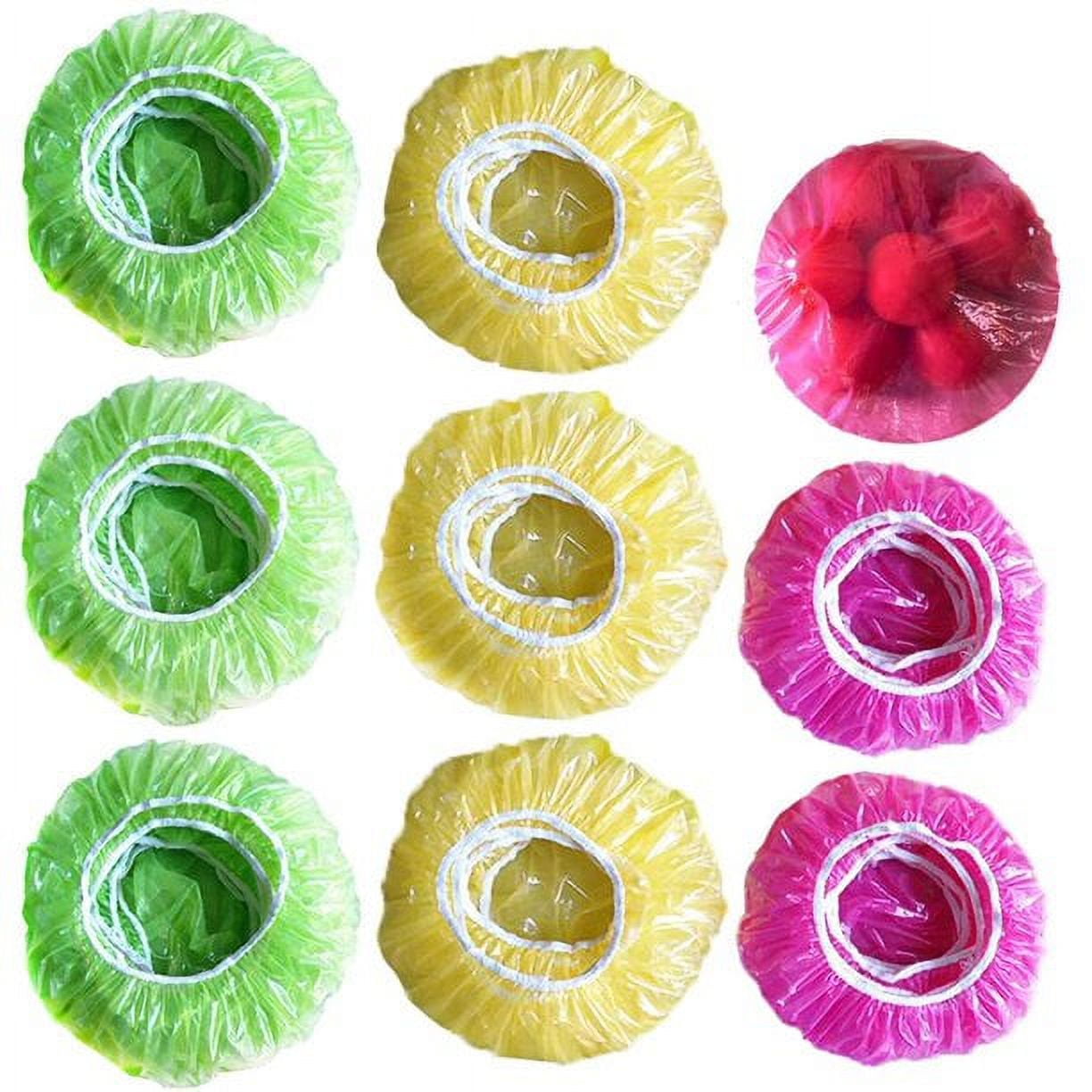 Elastic Food Storage Covers Reusable Stretch Plastic Wrap Bowl Covers Elastic Alternative to Foil for Family Outdoor Picnic 3 Size (60) Other - Image 1