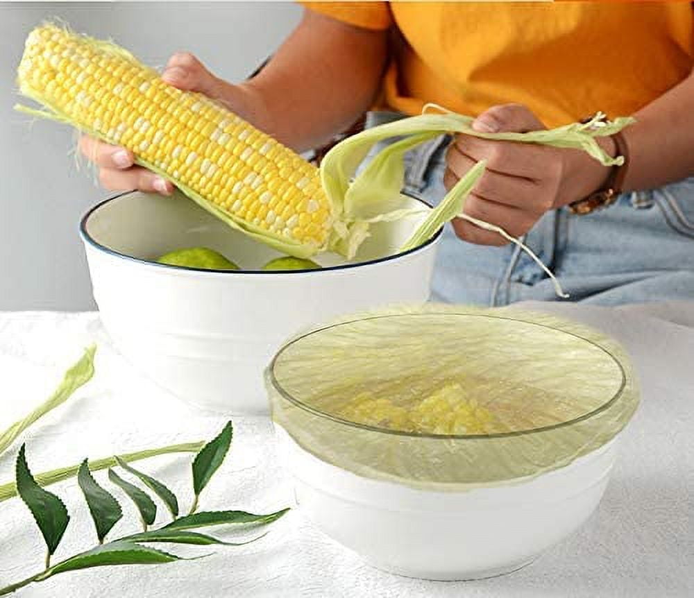 Elastic Food Storage Covers Reusable Stretch Plastic Wrap Bowl Covers Elastic Alternative to Foil for Family Outdoor Picnic 3 Size (60) Other - Image 4