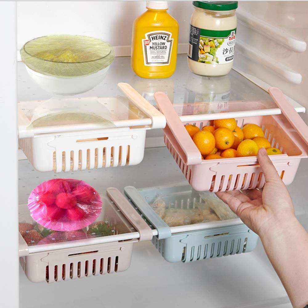 Elastic Food Storage Covers Reusable Stretch Plastic Wrap Bowl Covers Elastic Alternative to Foil for Family Outdoor Picnic 3 Size (60) Other - Image 6