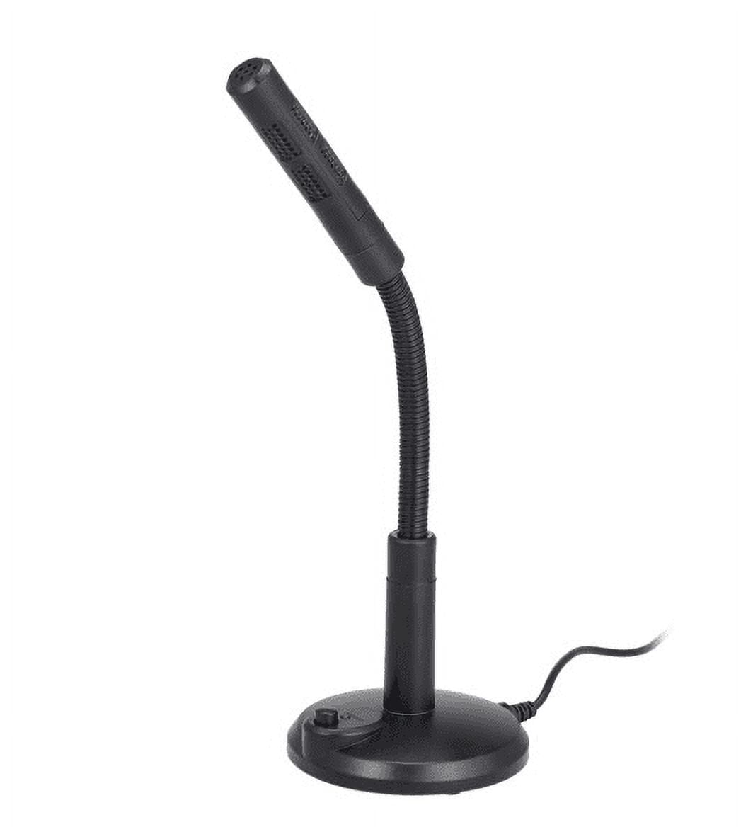 Anself USB Desktop Microphone Plug &Play PC Computer Mic for Computer Gaming Recording Chatting Singing Meeting - Image 1