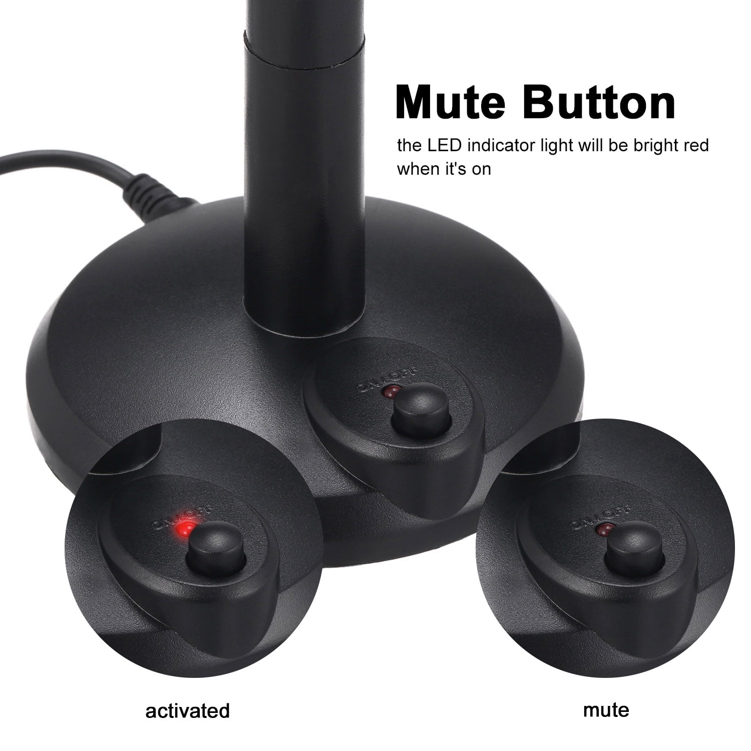 Anself USB Desktop Microphone Plug &Play PC Computer Mic for Computer Gaming Recording Chatting Singing Meeting - Image 6