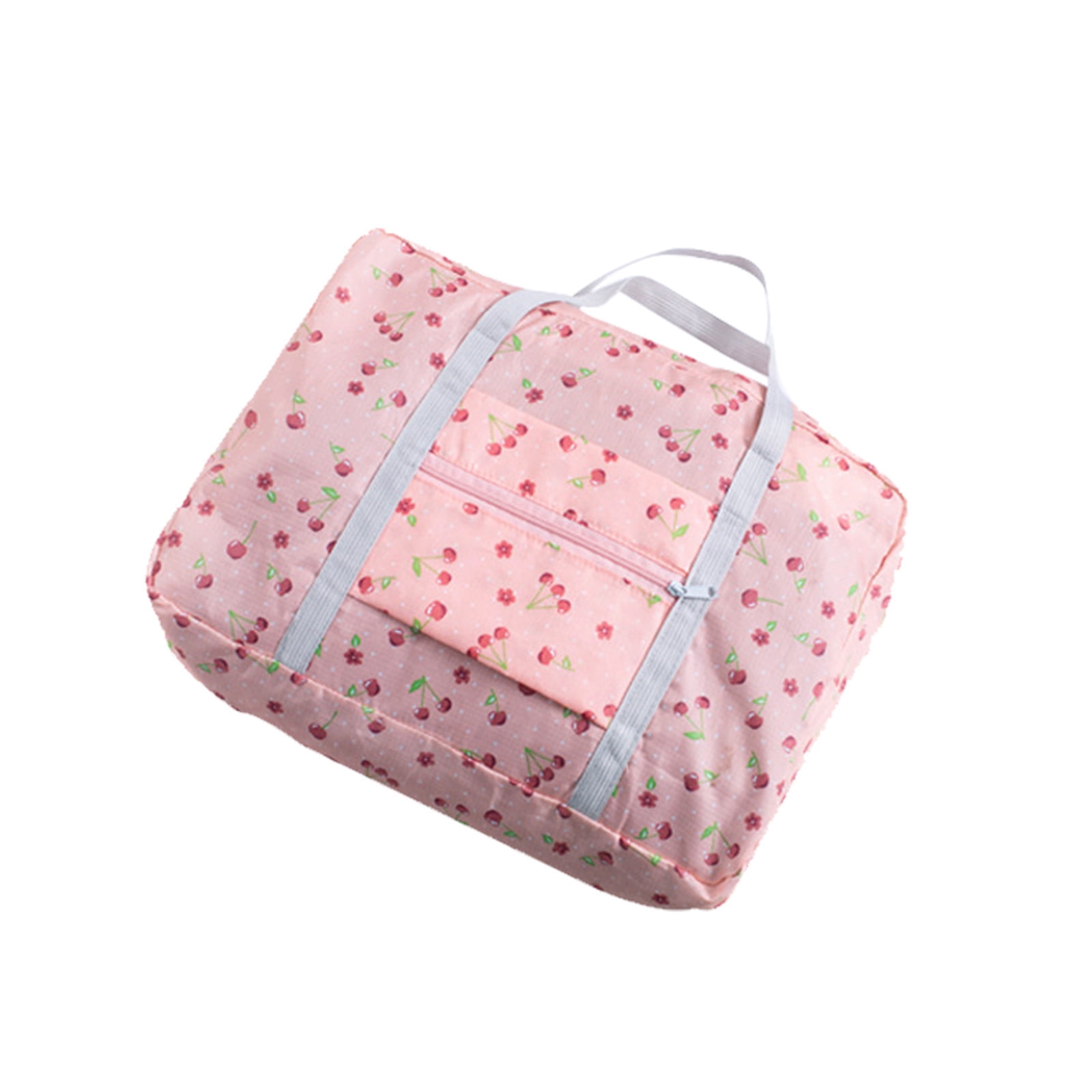 Foldable Travel Duffel Bag Tote Carry On Luggage Sport Duffle Week-ender Overnight For Women And Girls B-Pink - Image 2