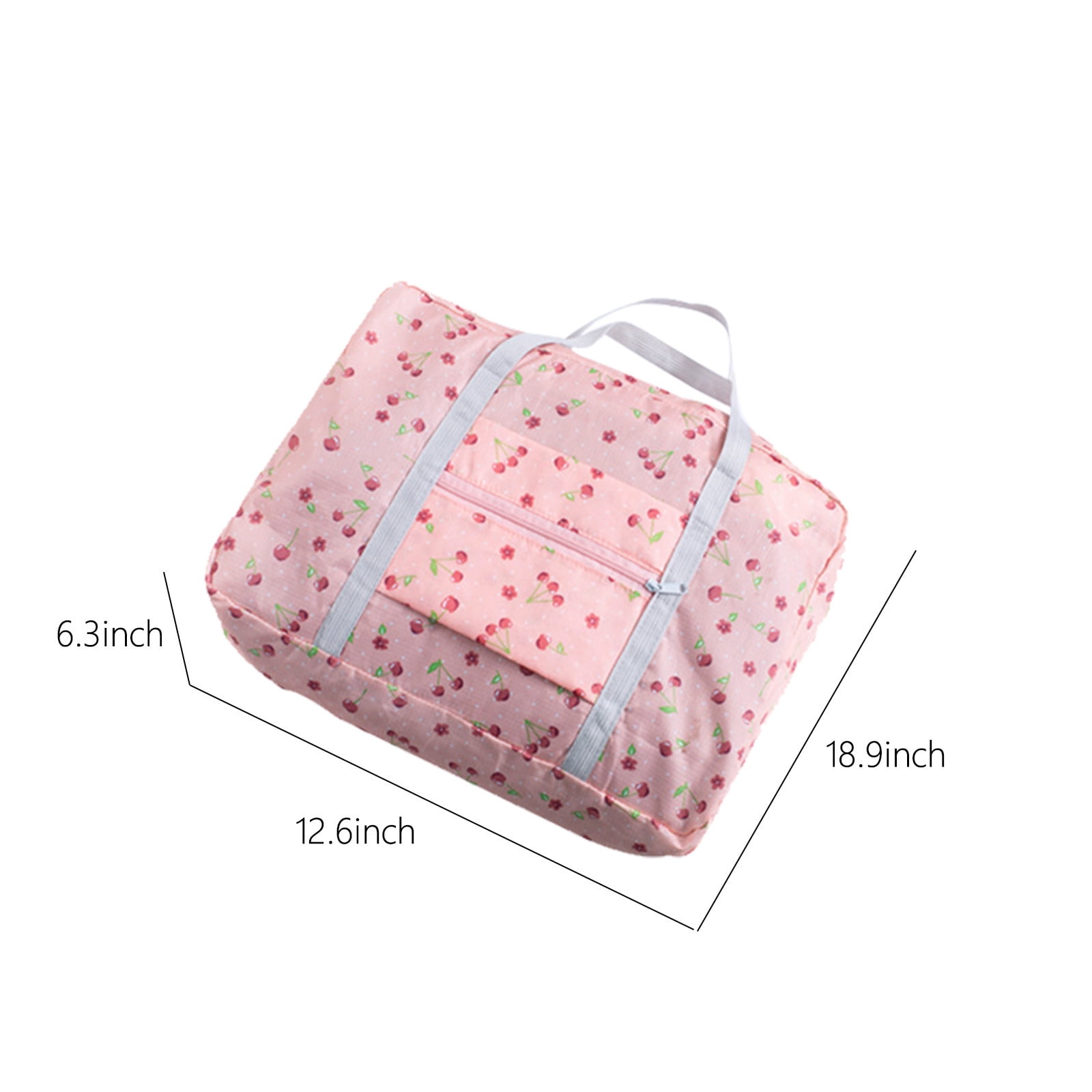 Foldable Travel Duffel Bag Tote Carry On Luggage Sport Duffle Week-ender Overnight For Women And Girls B-Pink - Image 3