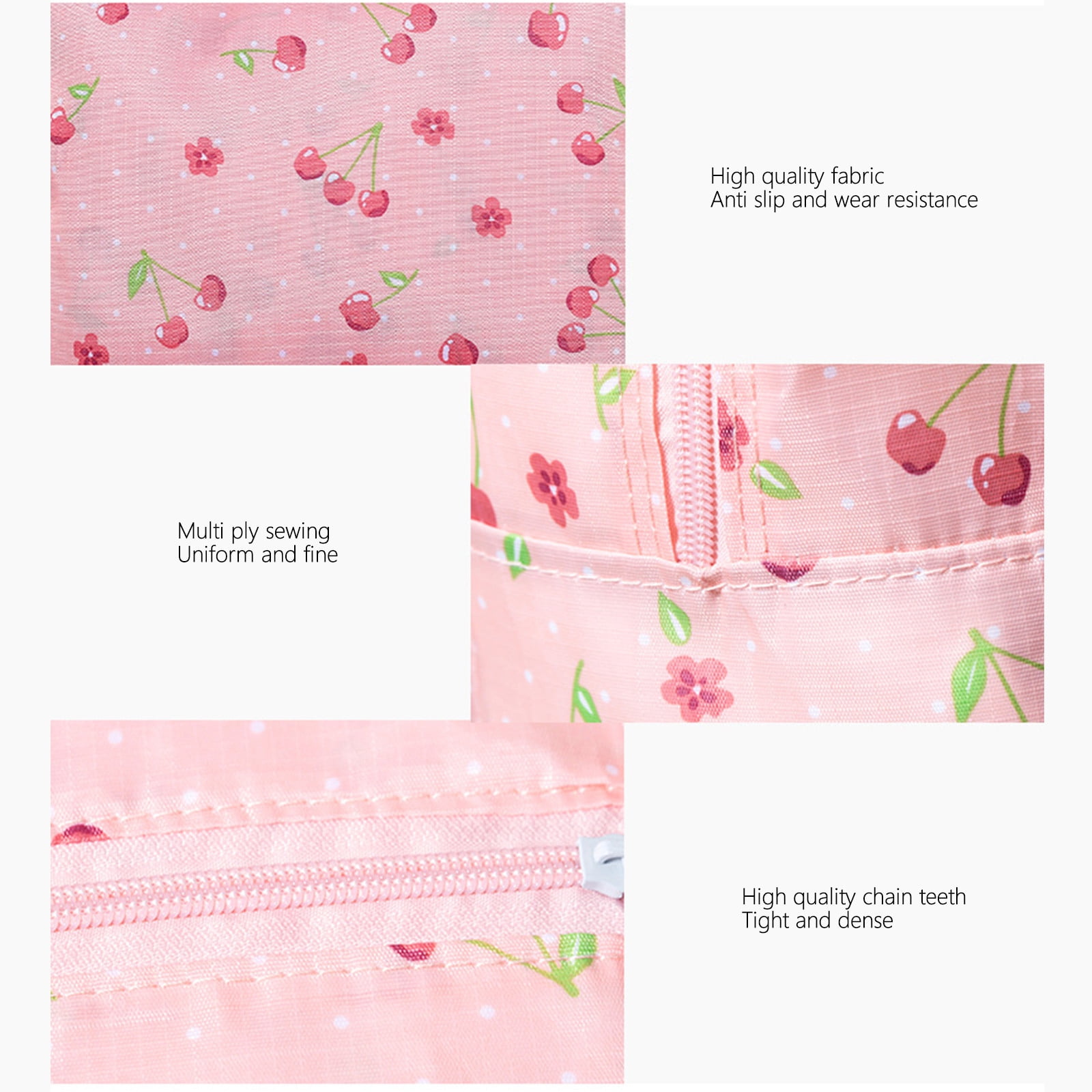 Foldable Travel Duffel Bag Tote Carry On Luggage Sport Duffle Week-ender Overnight For Women And Girls B-Pink - Image 6