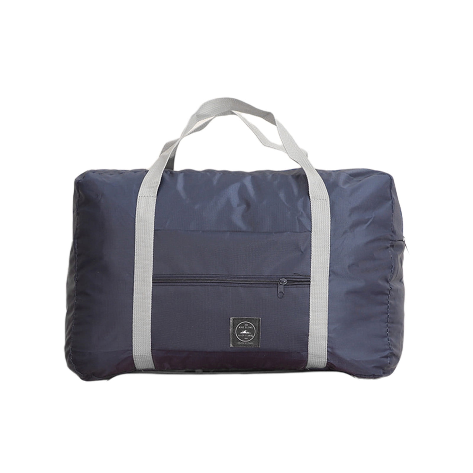 Foldable Travel Duffel Bag Tote Carry On Luggage Sport Duffle Week-ender Overnight For Women And Girls C-Navy - Image 2