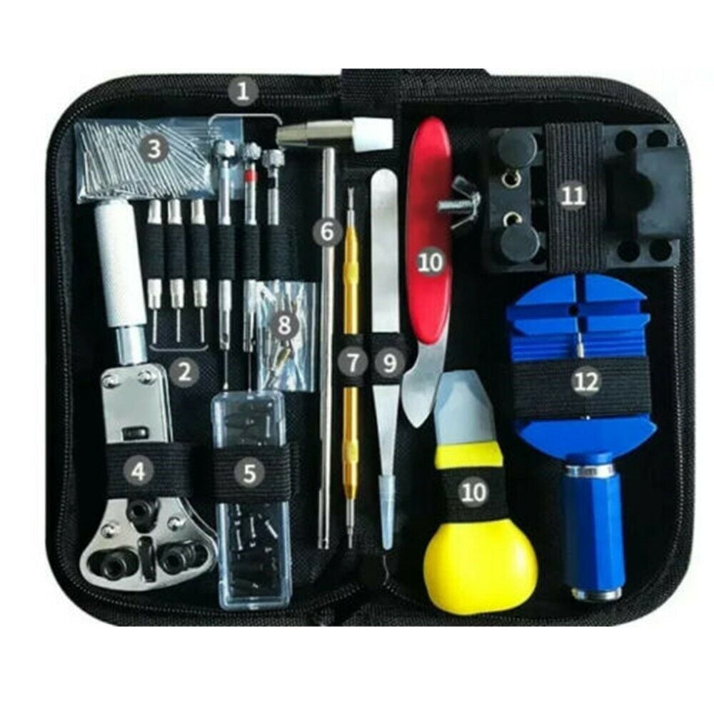Glam Hobby Lightweight Watch Repair Tools & Kits with Carrying Case & Hammer, 147 Pieces - Image 7