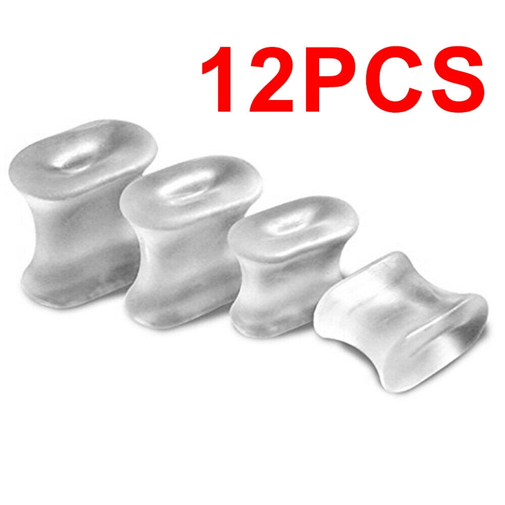 Onemayship Silicone Gel Toe Separator Orthotics Bunion Toes Spacer Pain Reliever 12Pcs - Image 5