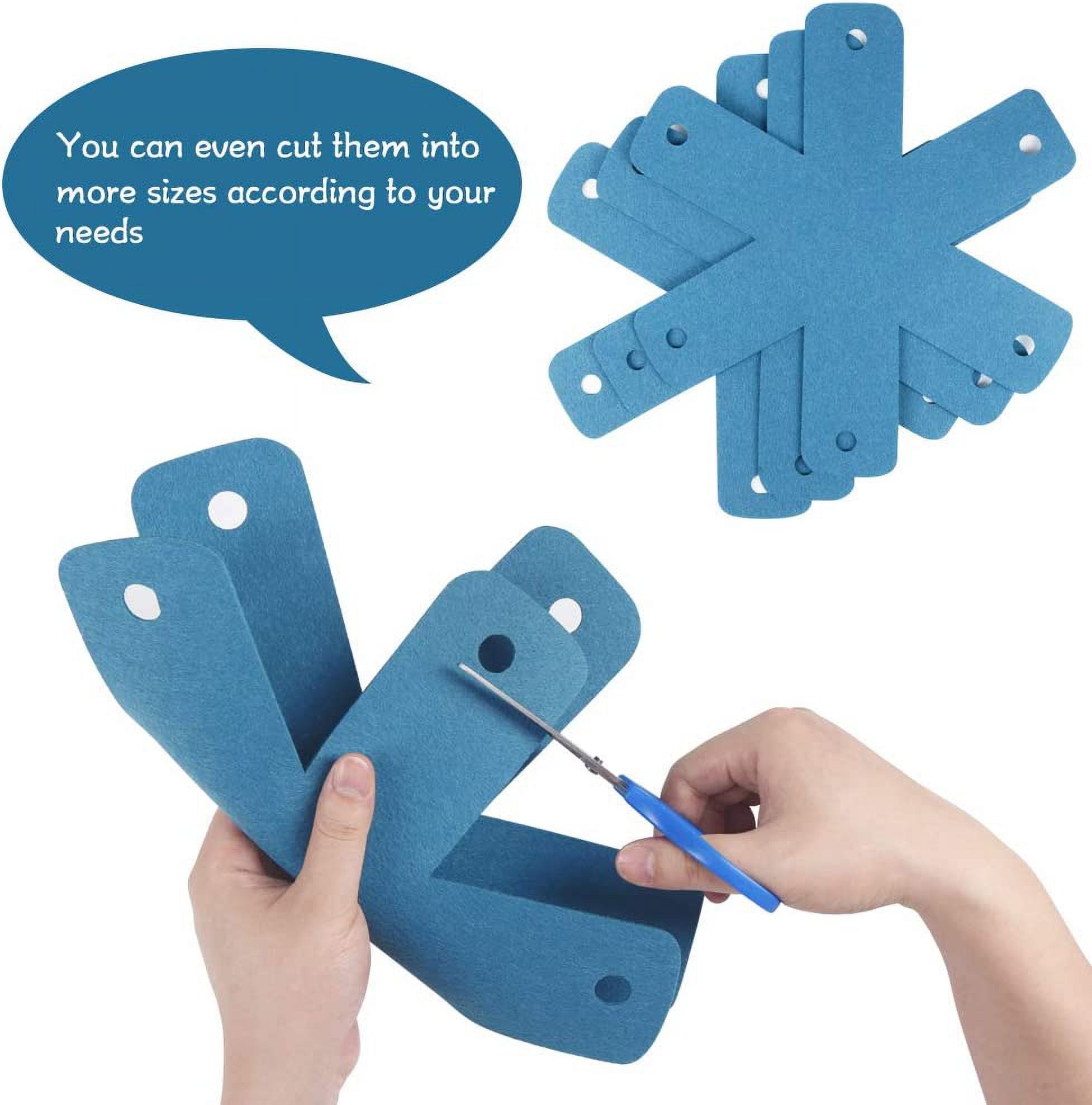 Pot Pan Protectors, Set of 12 and 4 Different Sizes, Larger & Thicker Pan Pot Separator Pads for Stacking and Protecting Your Cookware Cyan - Image 5