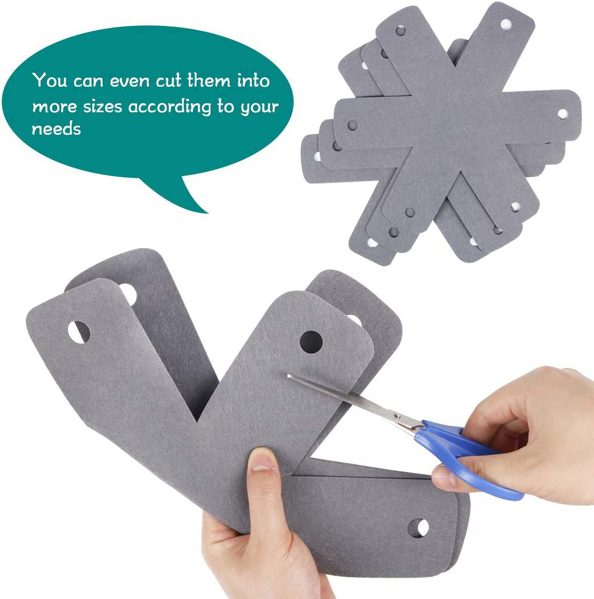 Pot Pan Protectors, Set of 12 and 4 Different Sizes, Larger & Thicker Pan Pot Separator Pads for Stacking and Protecting Your Cookware Cyan Gray - Image 8