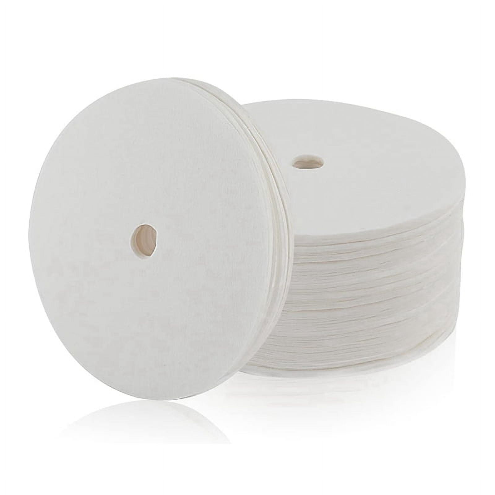 400Pcs Unbleached Percolator Coffee Filters, 3.75In Disposable Coffee Paper Filter, Disc Coffee Filters White - Image 1
