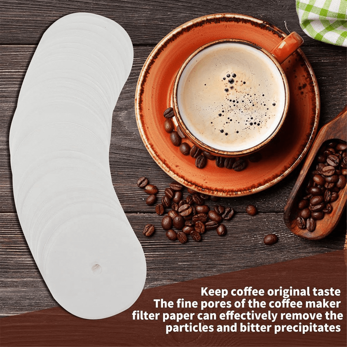 400Pcs Unbleached Percolator Coffee Filters, 3.75In Disposable Coffee Paper Filter, Disc Coffee Filters White - Image 5