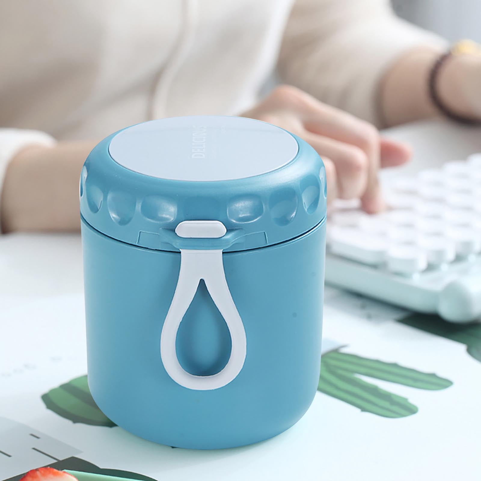 Aufmer Food Warm Thermal Leakproof Vacuum Stainless Reusable Lunch Box Light Blue◈18 OZ - Image 4