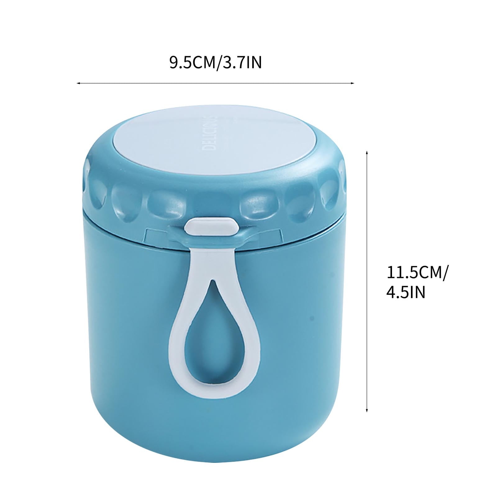 Aufmer Food Warm Thermal Leakproof Vacuum Stainless Reusable Lunch Box Light Blue◈18 OZ - Image 5