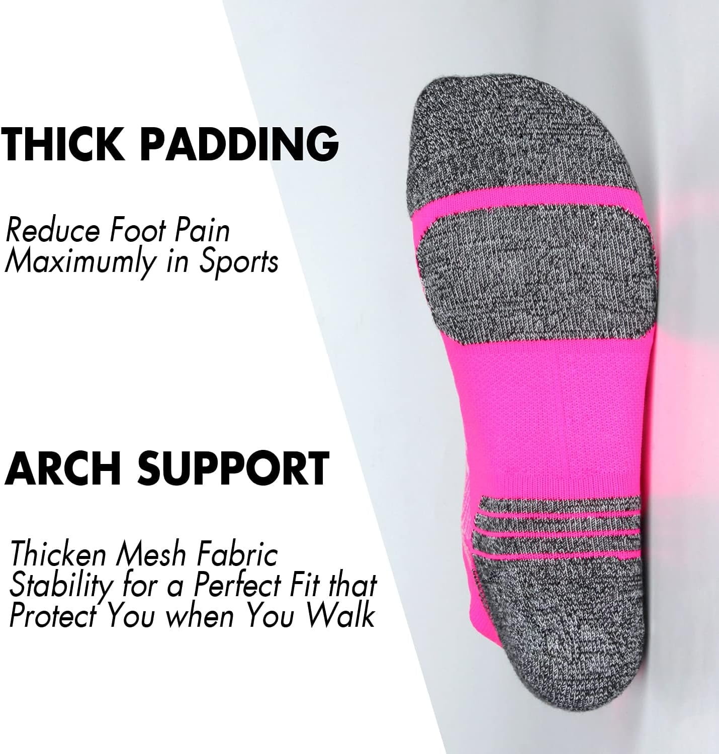 Tsoduce 5 Pairs Athletic Ankle Womens Socks Running Compression Socks for Women Cozy Low Cut Performance Soft Tab Socks Mix Color 1 - Image 3