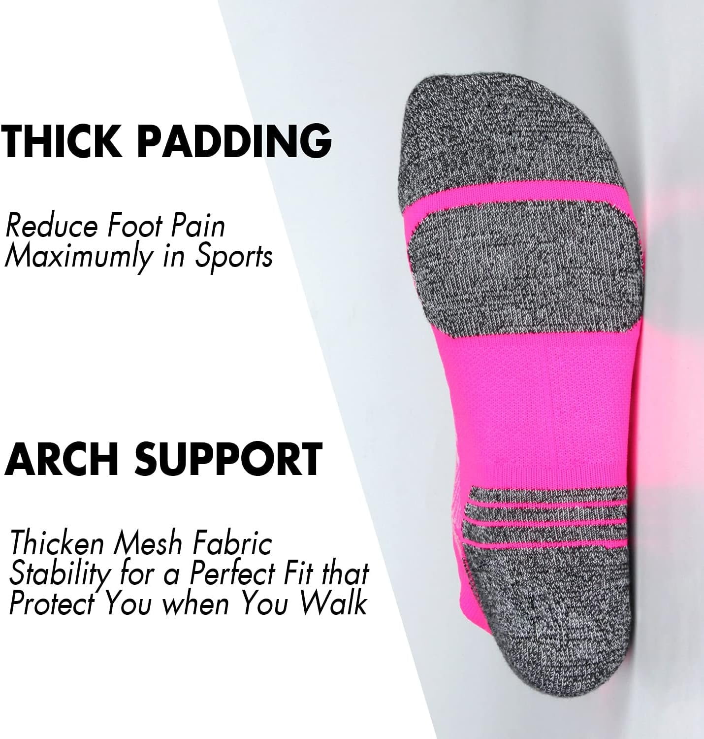 Tsoduce 5 Pairs Athletic Ankle Womens Socks Running Compression Socks for Women Cozy Low Cut Performance Soft Tab Socks Mix Color 2 - Image 5