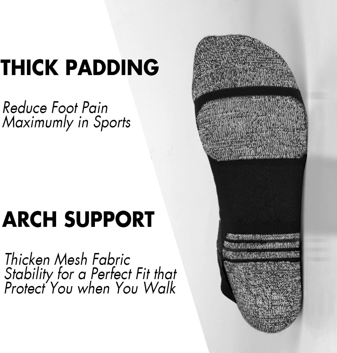 Tsoduce 5 Pairs Athletic Ankle Womens Socks Running Compression Socks for Women Cozy Low Cut Performance Soft Tab Socks Mix Color 3 - Image 3