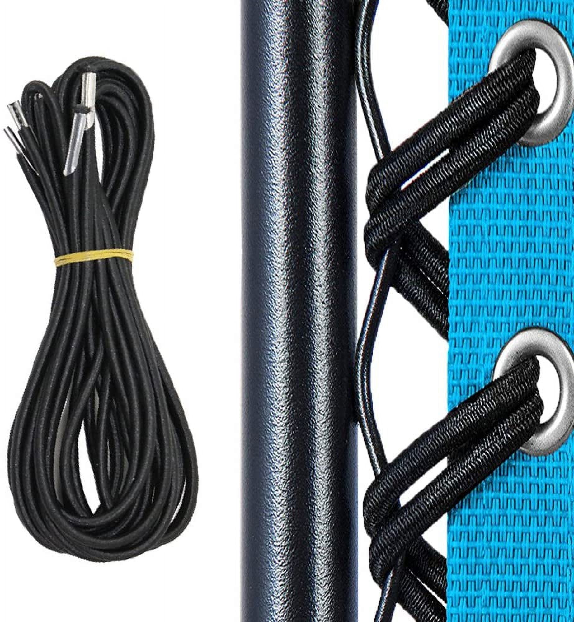 Replacement Cord for Zero Gravity Chair - 4 Pack Universal Elastic Cords Repair Tool Kit (Black) - Image 1