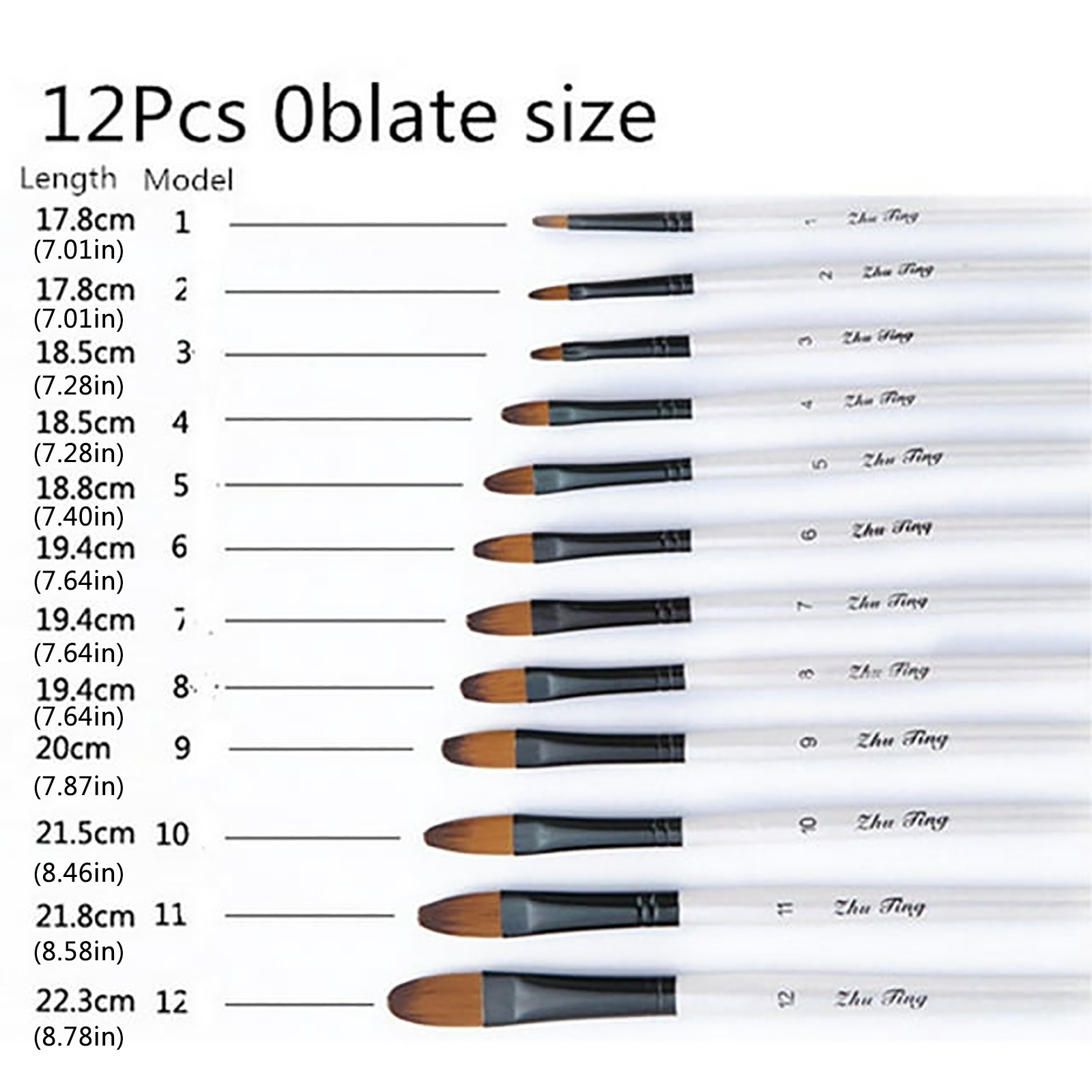 JWDX Pen ! 10Pcs Small Fine Tip Paintbrushes Micro Detail Paint Brush Set Triangular Grip Handles Art Brushes Perfect for Acrylic Watercolor Oil Craft Models Black Z3-White - Image 4