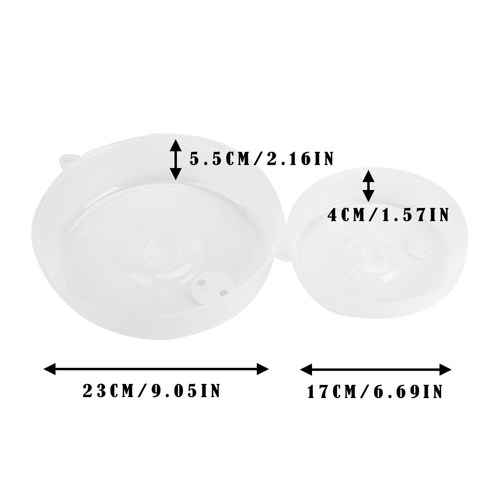 Microwave Cover Clearance! 2pcs Plastic Microwave Cover, Clear Microwave Cover, Clear Steam Vent Splatter Lid Food Dish, Microwave Covers For Food Splatter, Microwave Cover Lid - Image 3