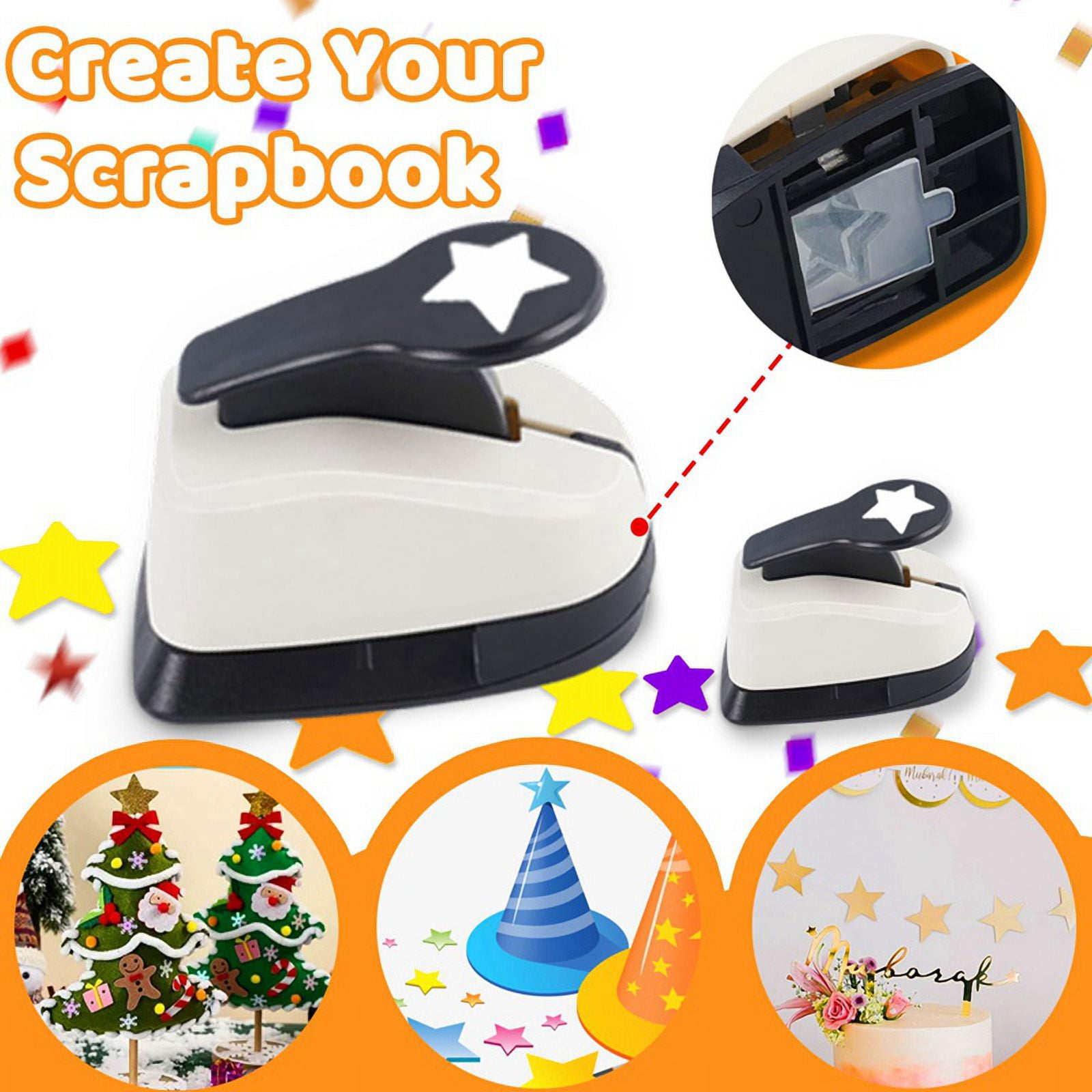 3Pcs Star Hole Punch, Star Punch, Star Paper Punch, Star Hole Puncher, Star Puncher for Crafts, Paper Punch for Crafting - Image 2