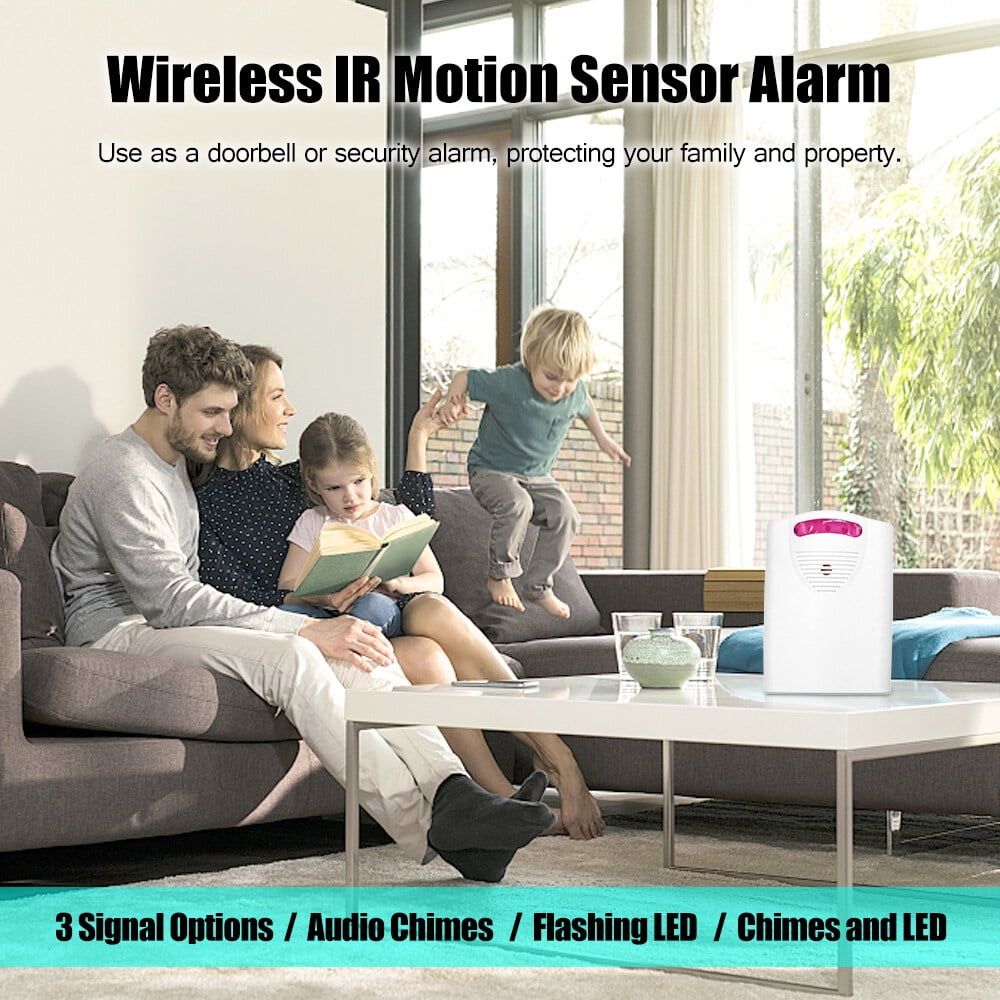 Sueriy Wireless Driveway Alarm Alert System Security Garage Intruder PIR Motion Sen Sor with 1 Receiver and 2 Transmitters for Home Outdoor Use - Image 8