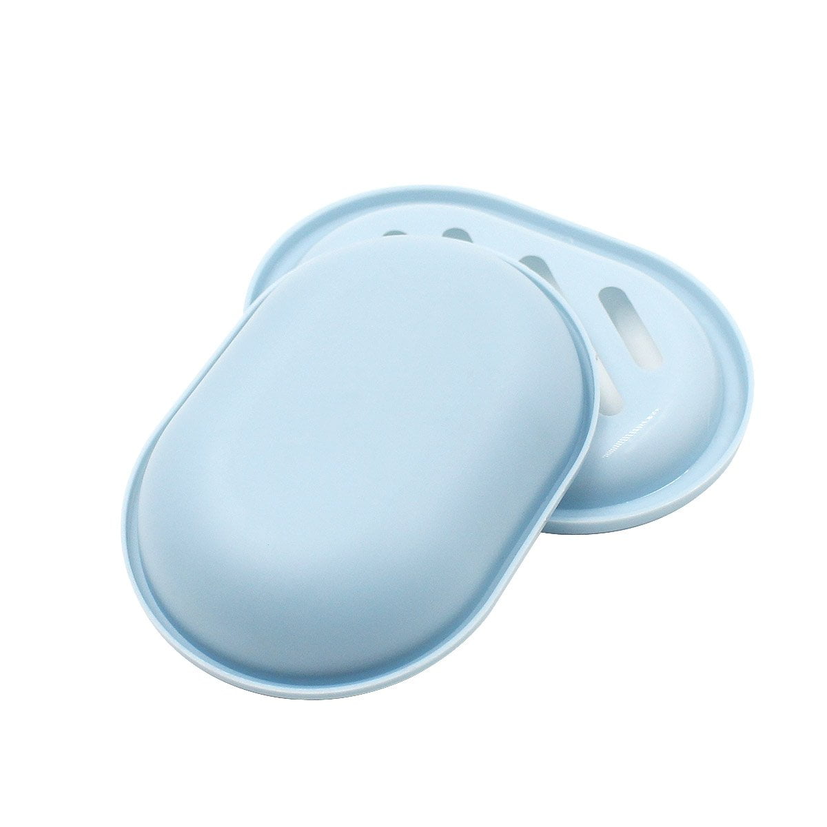 2-Pack Soap Dish with Drain, Soap Holder, Soap Saver, Easy Cleaning, Dry, Stop Mushy Soap (Gray) Blue - Image 4
