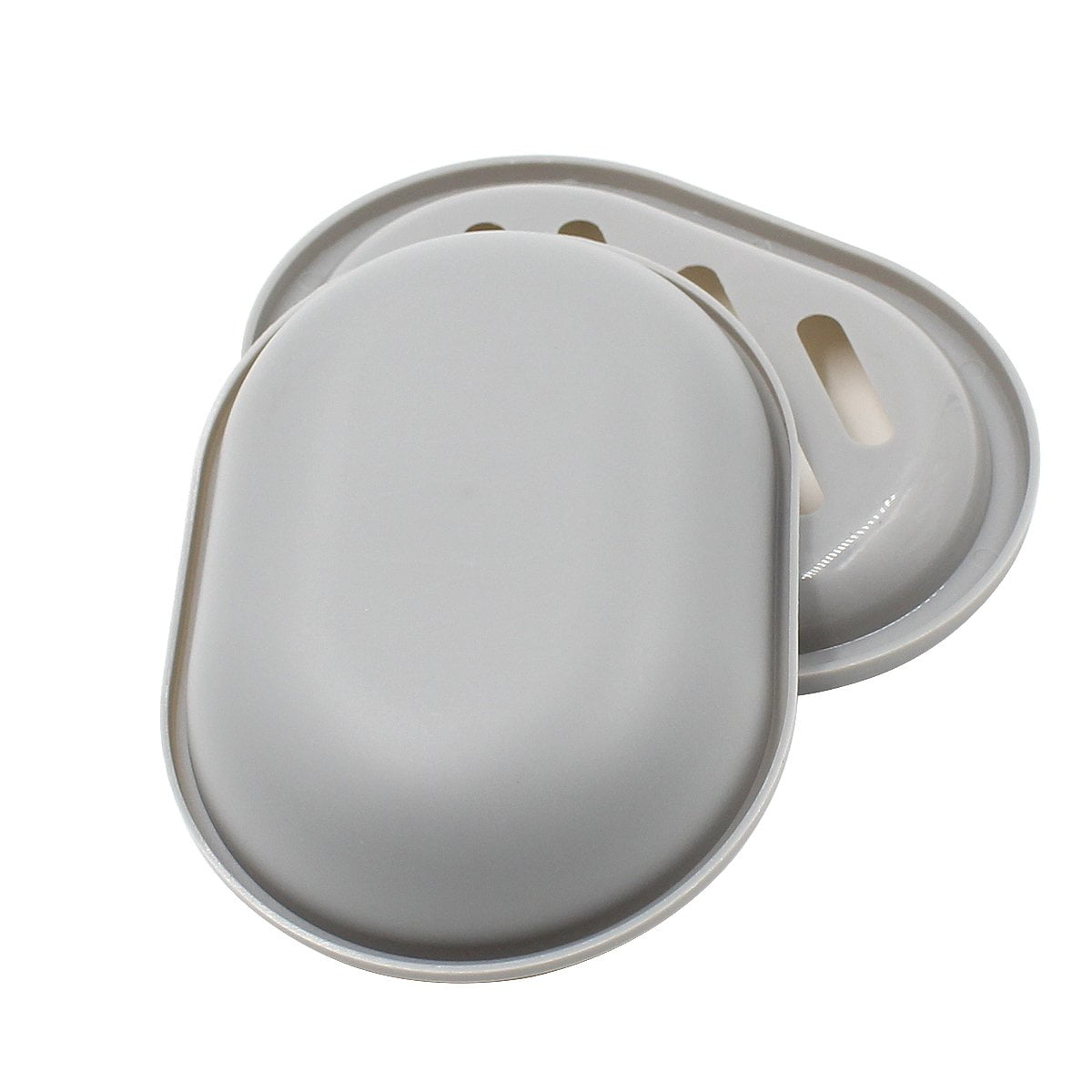 2-Pack Soap Dish with Drain, Soap Holder, Soap Saver, Easy Cleaning, Dry, Stop Mushy Soap (Gray) Gray - Image 8
