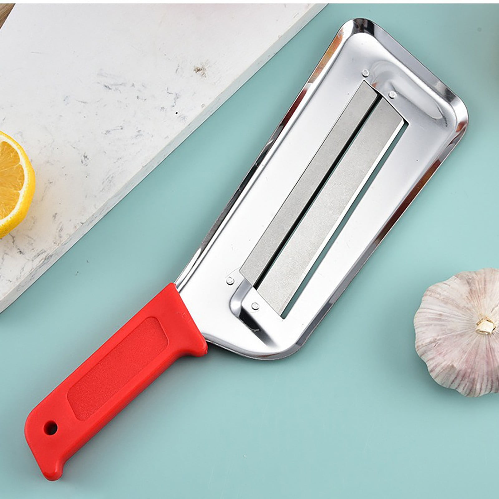 Cabbage Shredder Lettuce Chopper Lettuce Shredder - Cabbage Shredder for Sauerkraut Lettuce Cutter - Shredded Knife Sauerkraut Cutter Cabbage Cutting Red - Image 2