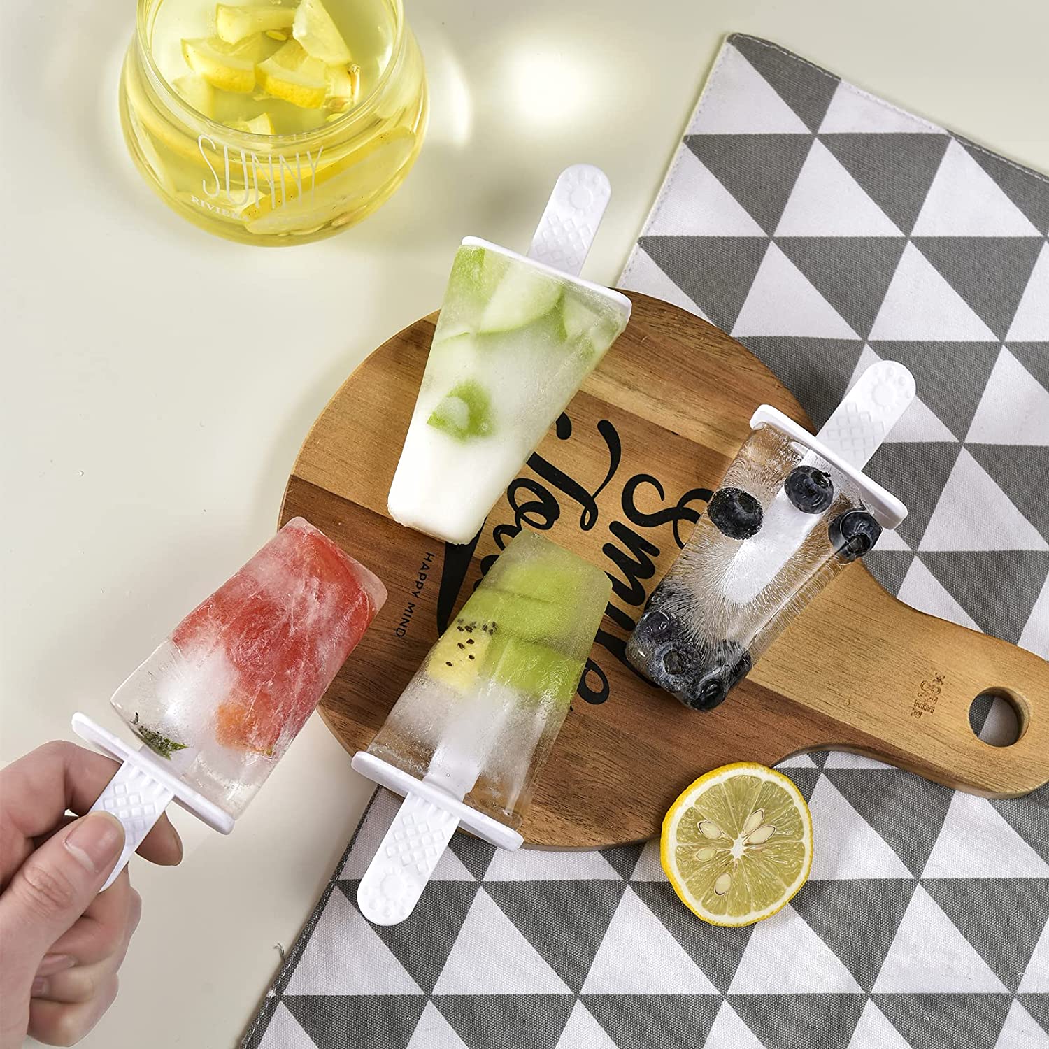 Silicone Ice Pop Molds 6-Well Easy Release, BPA Free Silicone Ice Cream Mold Green - Image 3