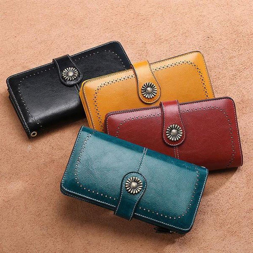 Ardorlove Wristlet Women's Elegant Clutch Wallet, Black Brown - Image 5