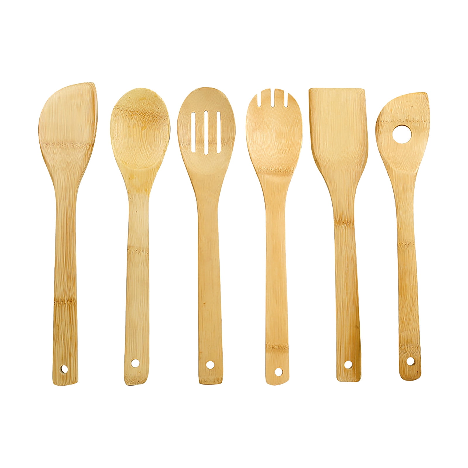 Clearance!! Wooden Spurtle Teak Spurtles Kitchen Tools Wooden Spatula for Cooking Wood Utensils Non Stick Cookware for Serving Stirring Mixing Scraping Scooping Cooking Utensil Z_Khaki - Image 1