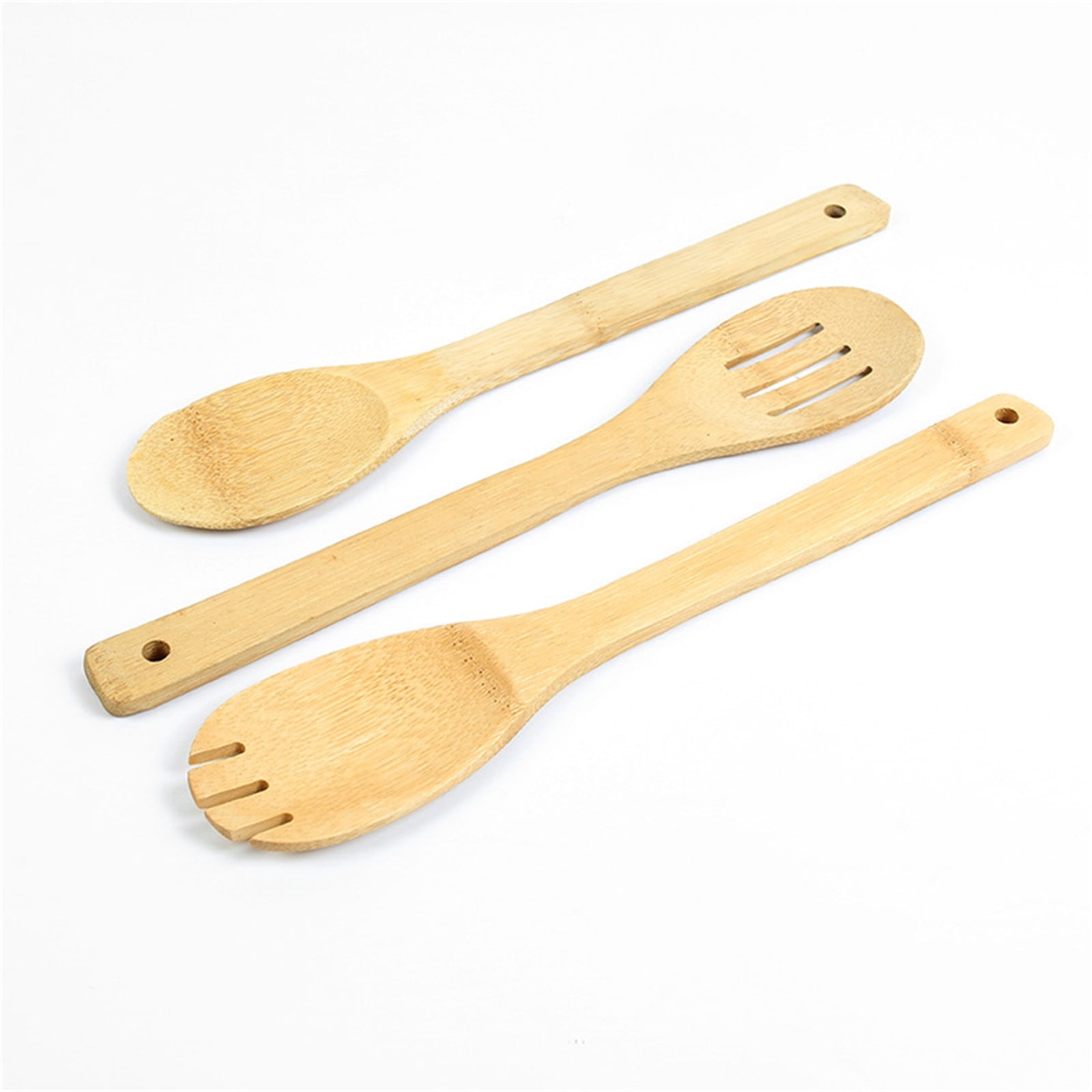 Clearance!! Wooden Spurtle Teak Spurtles Kitchen Tools Wooden Spatula for Cooking Wood Utensils Non Stick Cookware for Serving Stirring Mixing Scraping Scooping Cooking Utensil Z_Khaki - Image 3