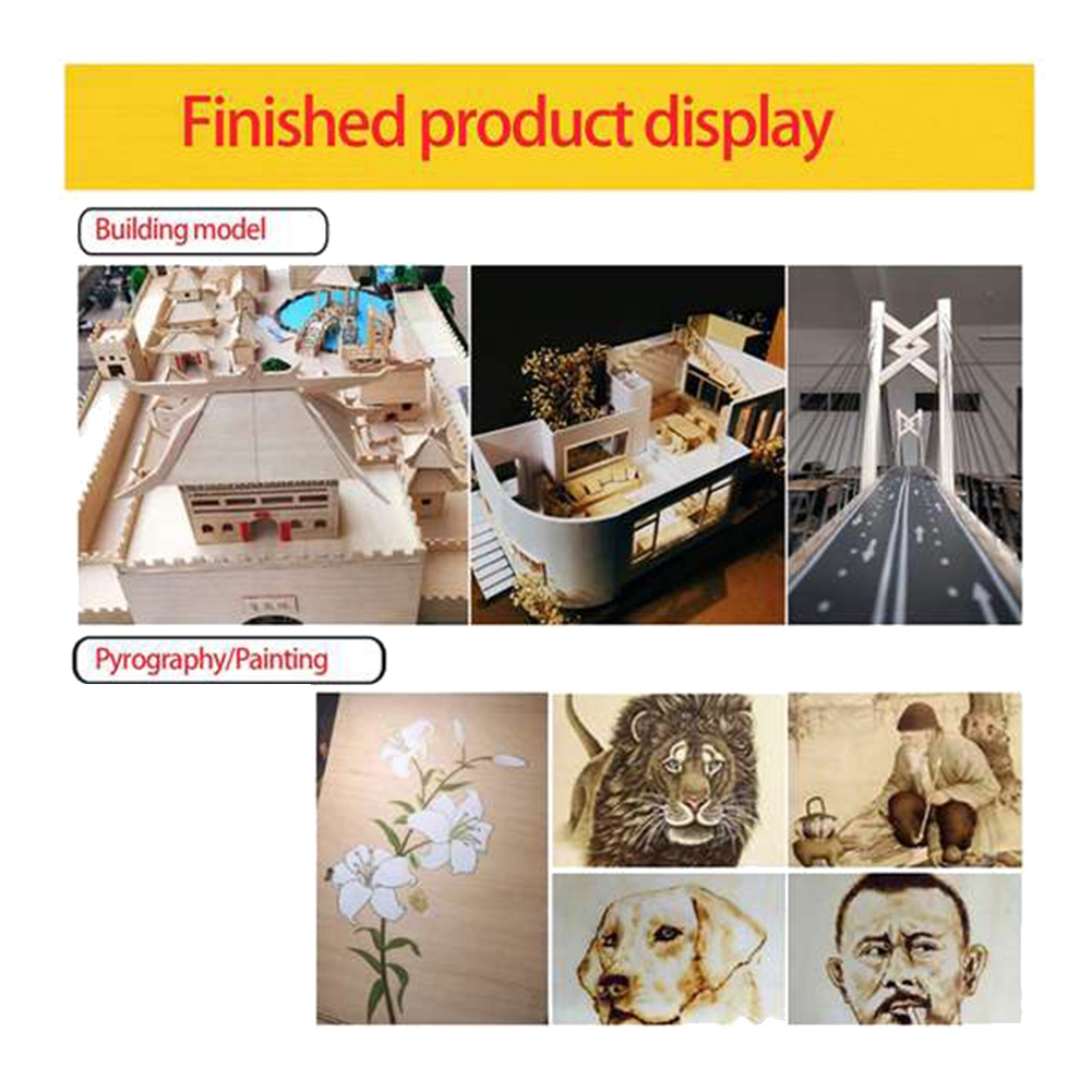 10 Pack Unfinished Wood Sheets,Balsa Thin Board for House Aircraft Ship Boat Arts and Crafts,DIY Ornaments - Image 5