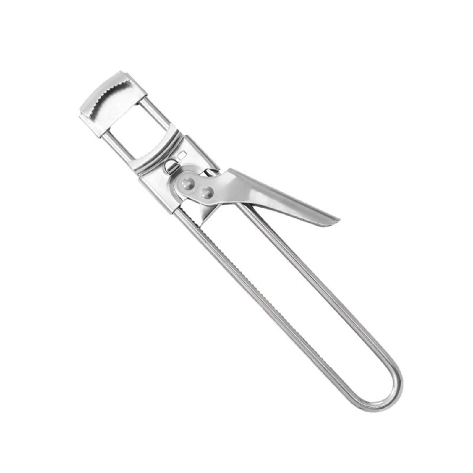 SHAOTELLME Stainless Steel Can Opener Manual Multifunctional Labor Saving Can Opener Kitchen Creative Can Opener Tool Easily Open Cans Of Various Sizes, 3PC Silver - Image 1