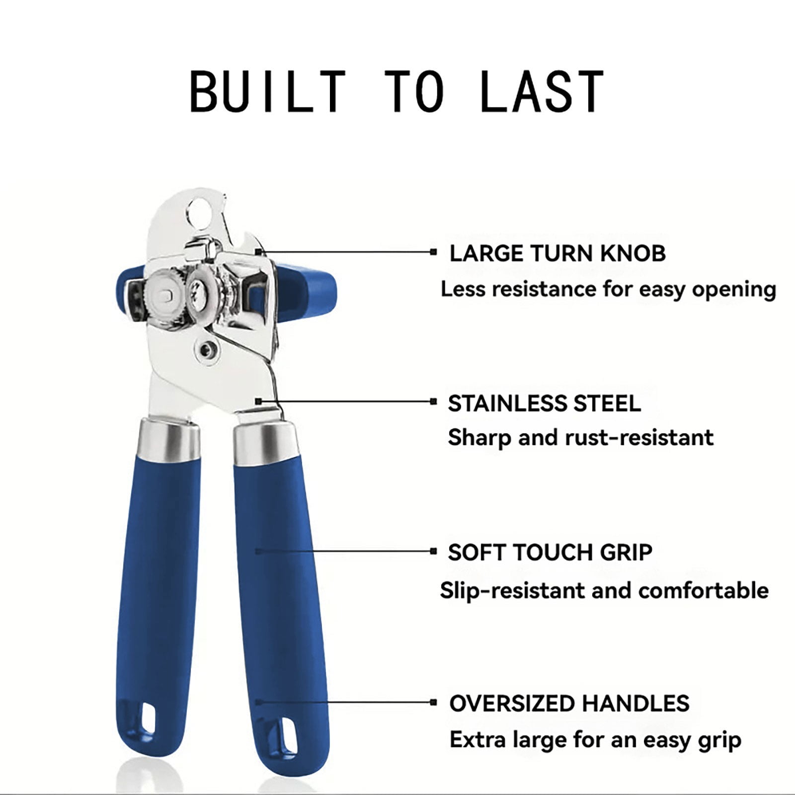 SHAOTELLME Stainless Steel Can Opener Manual Multifunctional Labor Saving Can Opener Kitchen Creative Can Opener Tool Easily Open Cans Of Various Sizes, 3PC pink - Image 5