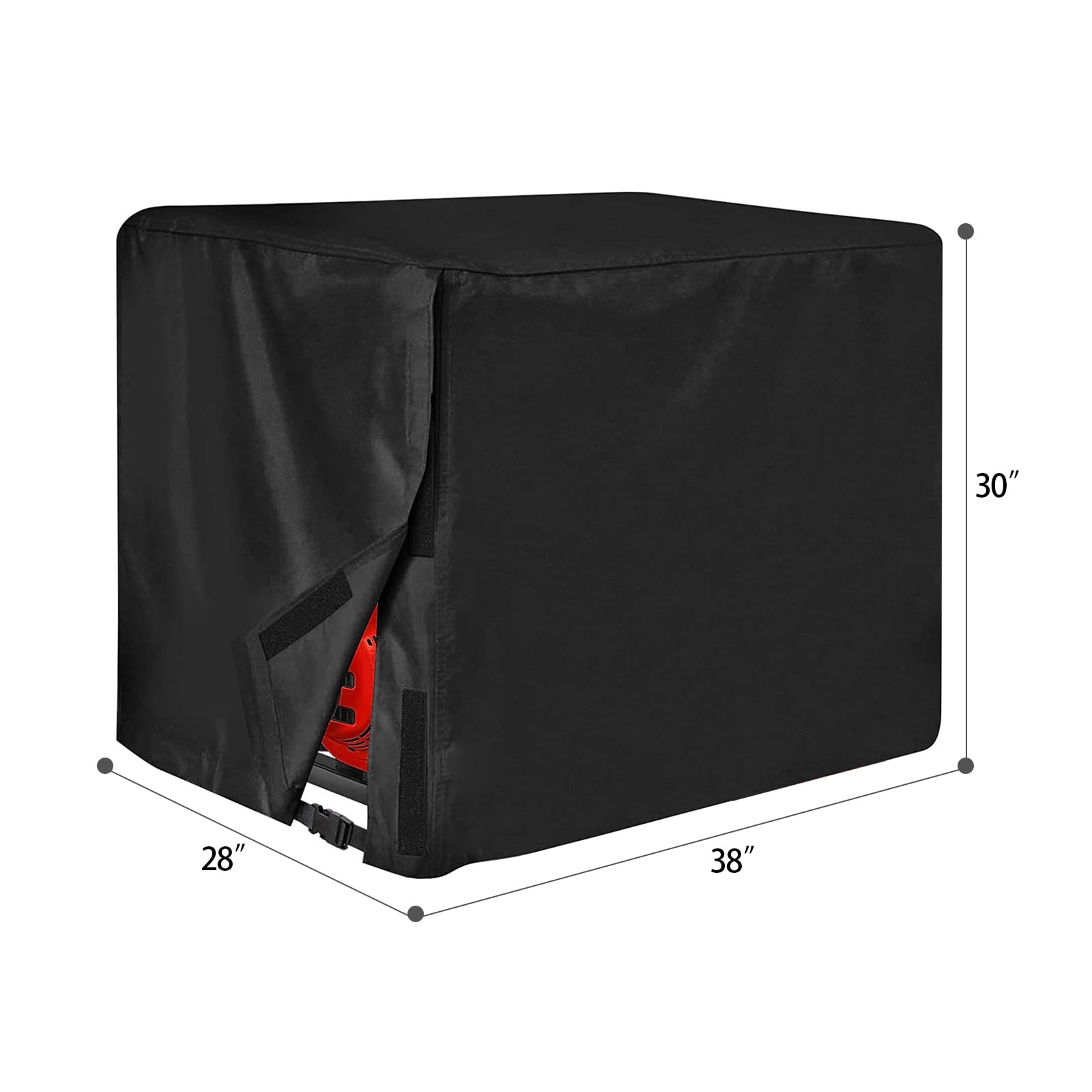 Universal Generator Cover for 5500-15000 Watt Waterproof Heavy Duty 600D Oxford Fabric Covers Black 38